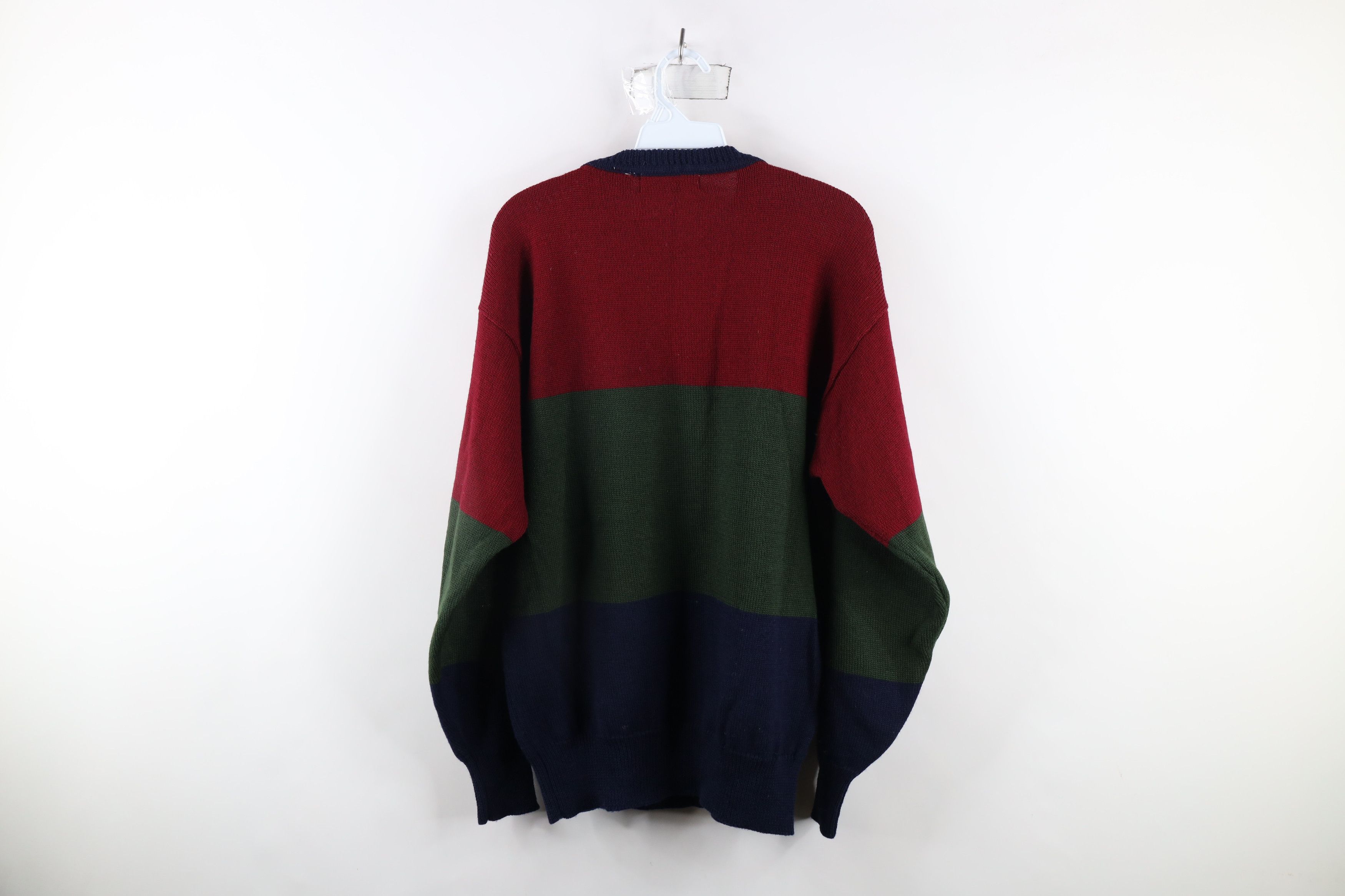 Vintage Vintage 90s Streetwear Wool Cable Knit Crewneck Sweater Size US M / EU 48-50 / 2 - 7 Thumbnail