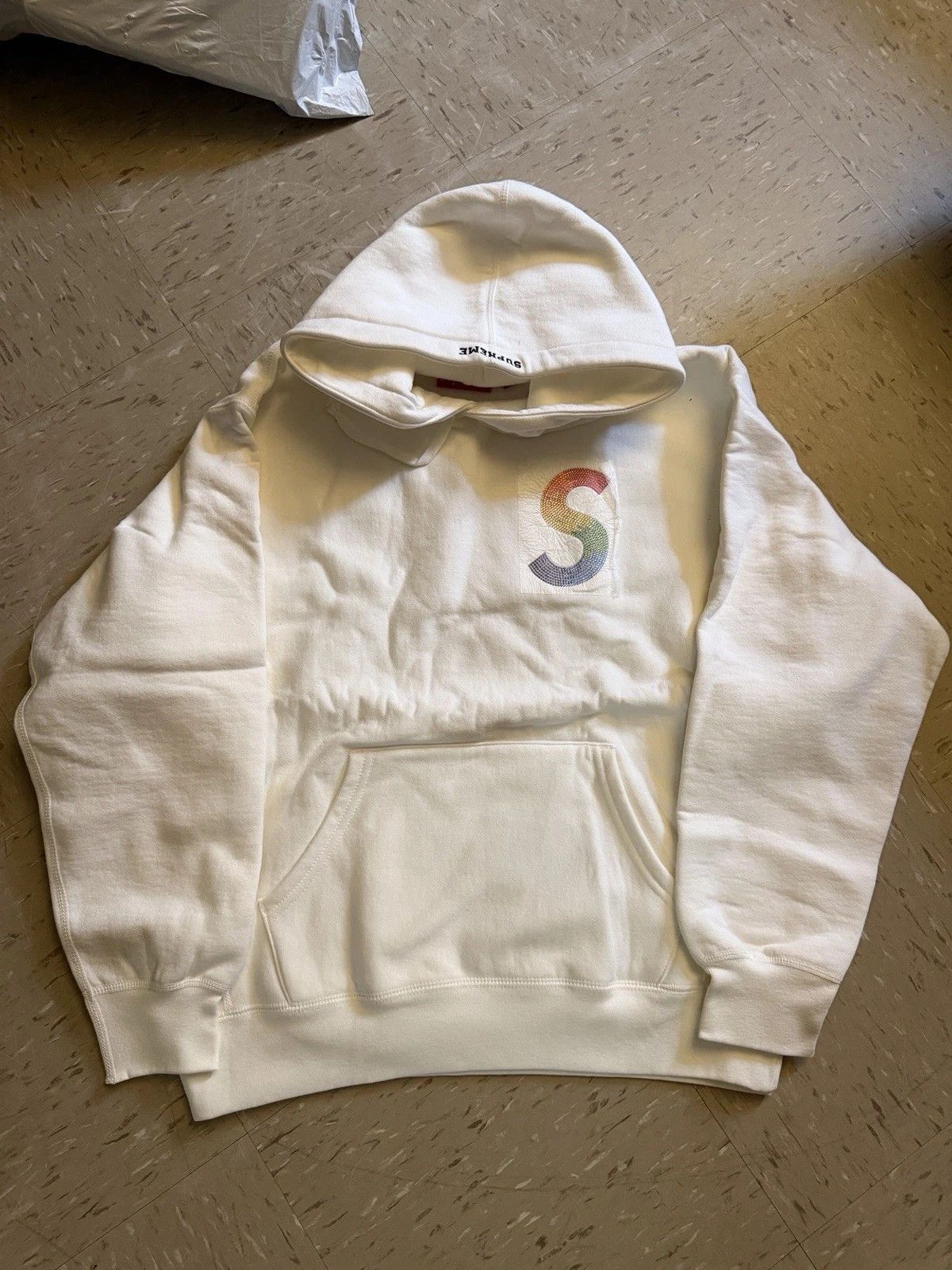 Supreme Swarovski S Logo Hooded Sweatshirt Hoodie