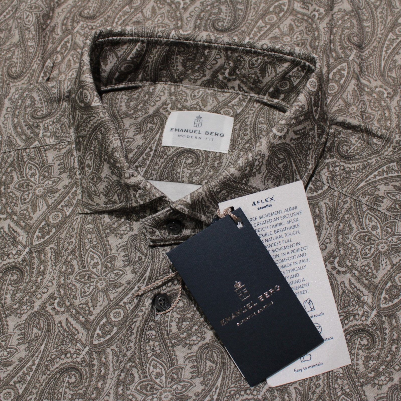 Other Emanuel Berg New with tags Shirt Size L US In Brown Size US L / EU 52-54 / 3 - 1 Thumbnail