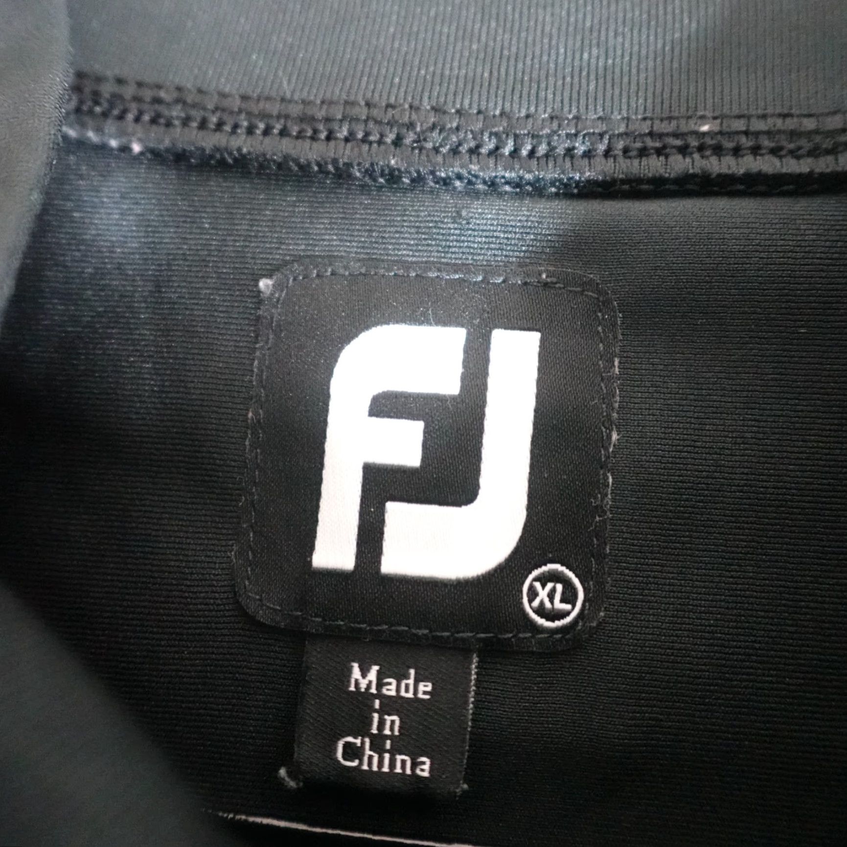Footjoy FootJoy Shirt XL Black Long Sleeve Mock Neck Embroidered Universal Portuguese Country Club Newark Knit Polyester Blend Sportswear Men Size XL Size US XL / EU 56 / 4 - 6 Thumbnail