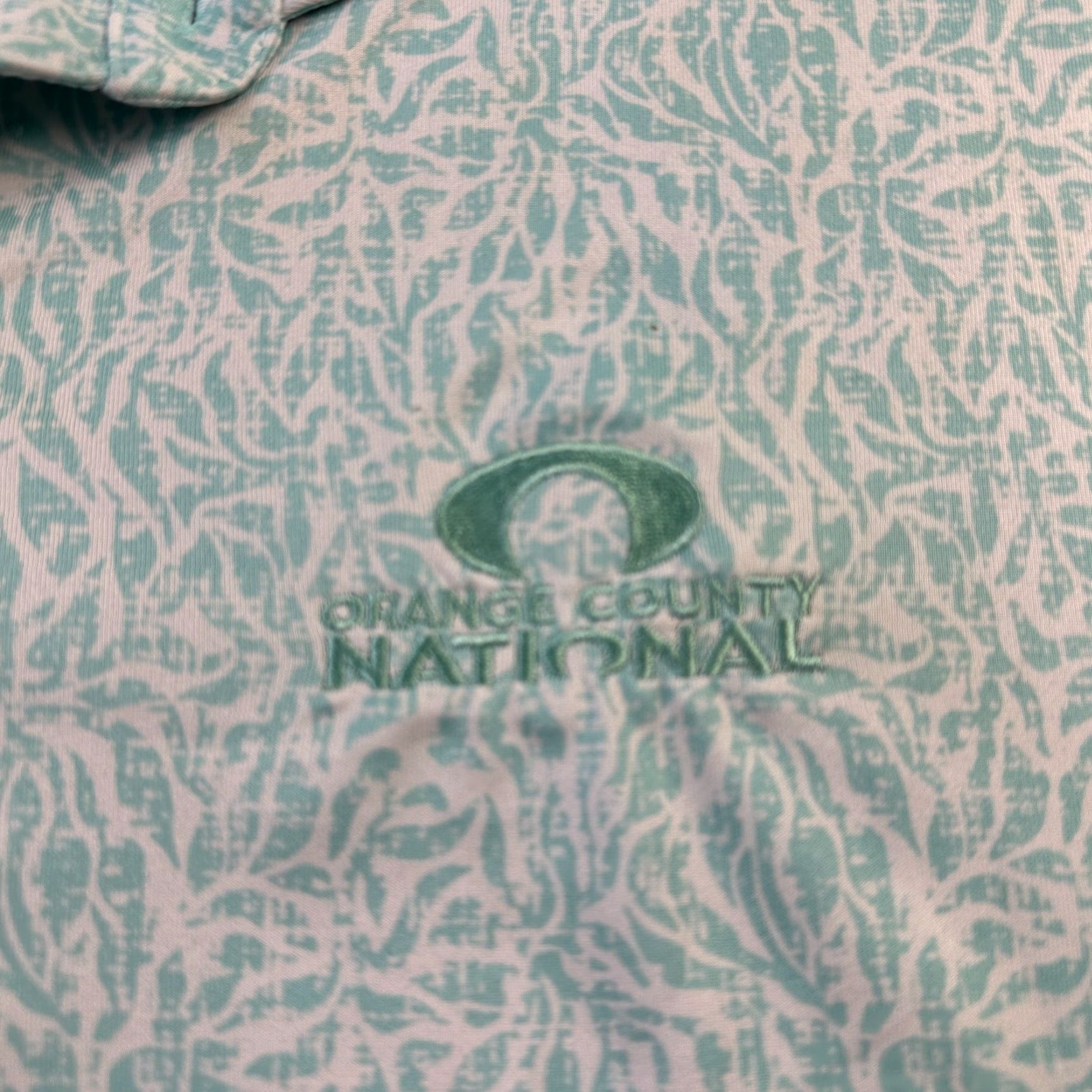 johnnie-O Johnnie O Polo Shirt Mens Large Green All Over Print Golf Shirt Geometric Short Sleeve Casual Activewear Regular Fit XS? Size US L / EU 52-54 / 3 - 4 Thumbnail