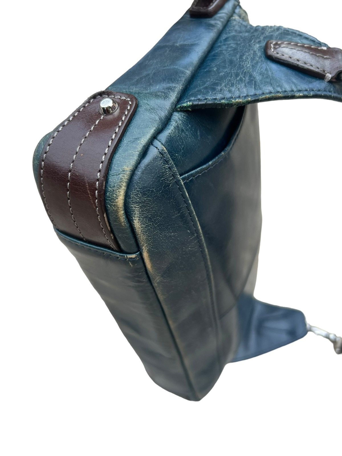 Leather Kiefer Neu Japan Distressed Patina Leather Bag Size ONE SIZE - 10 Thumbnail