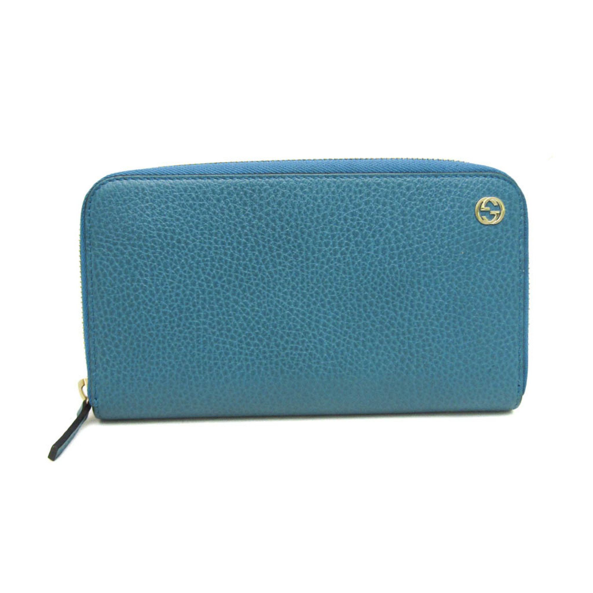 Gucci Interlocking G Turquoise Leather Wallet (Pre-Owned) Size ONE SIZE - 1 Thumbnail