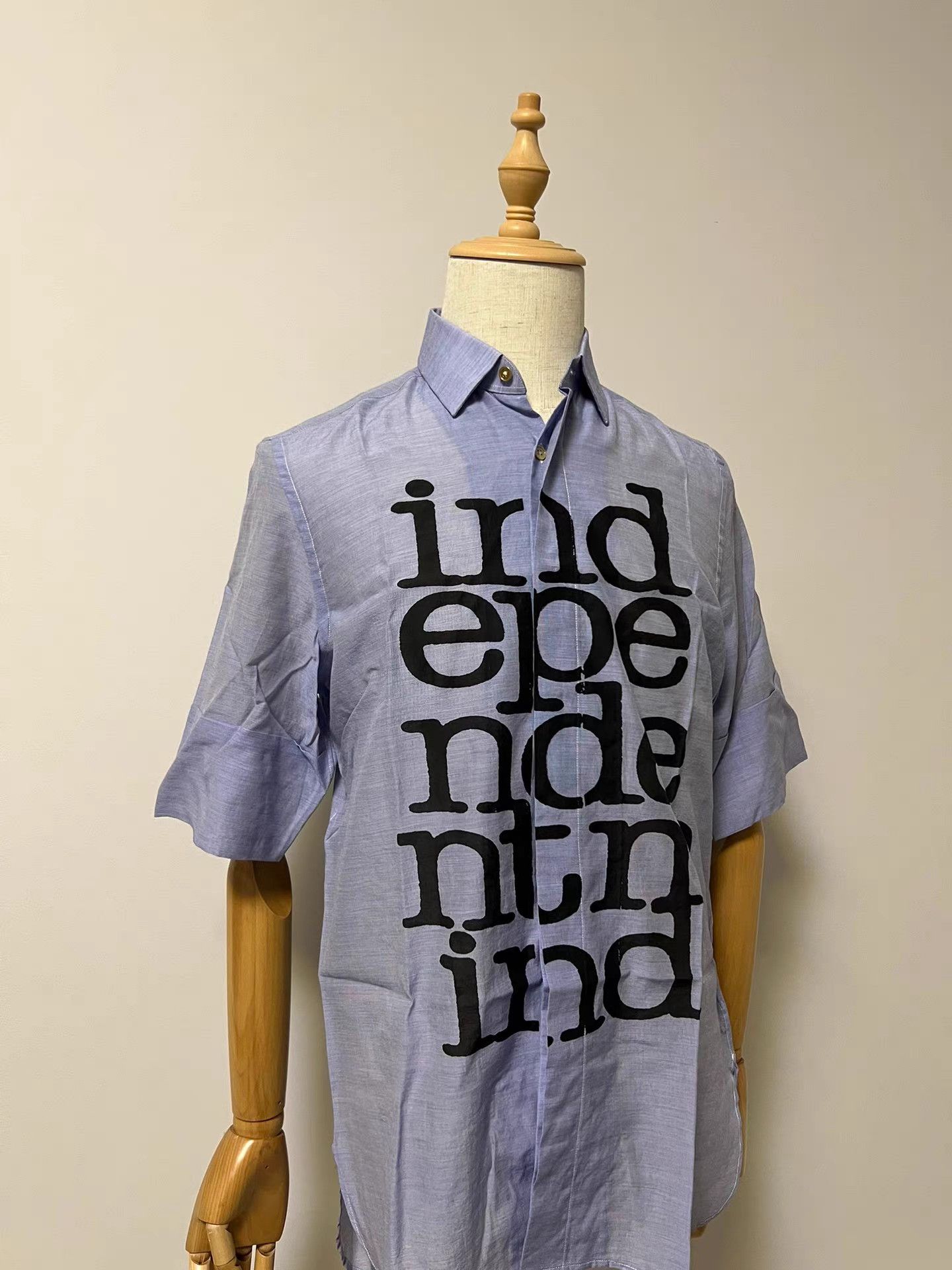 Paul Smith Paul Smith Letter Print Shirt K9 Size US XXS / EU 40 - 2 Thumbnail