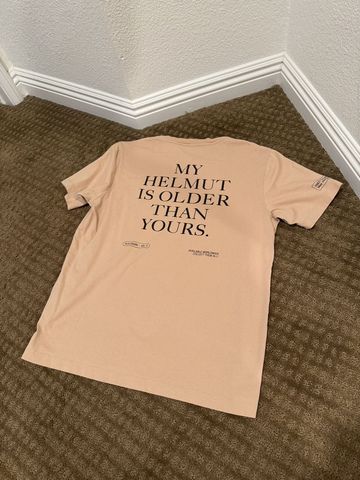 Helmut Lang Tan Helmut Lang Tee Size US M / EU 48-50 / 2 - 2 Thumbnail