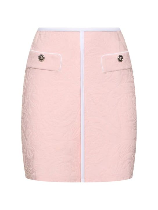 Versace o1y0226 Mini Skirt in Light Pink/White Size 28" / US 6 / IT 42 - 1 Thumbnail