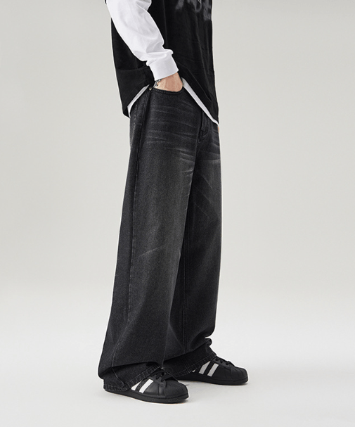 Japanese Brand × Jean American straight loose washed vintage baggy jeans Size US 32 / EU 48 - 3 Thumbnail