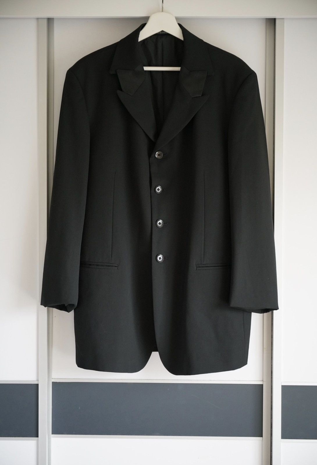 Yohji Yamamoto Yohji Yamamoto 01aw Mafia Panel Lapel Blazer K4 Size US L / EU 52-54 / 3 - 1 Thumbnail