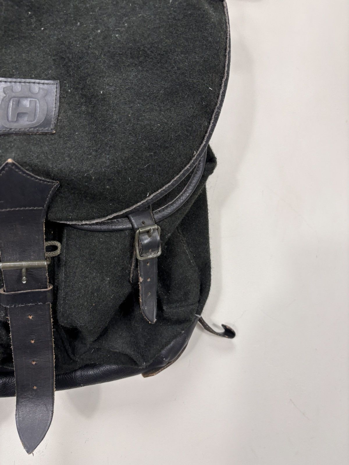 Other Vintage 1980s Husqvarna Motorcycle Backpack Wool Leather Size ONE SIZE - 5 Thumbnail