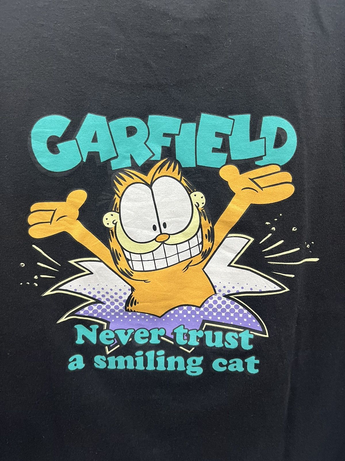Anime Y2K Garfield Boxy Short Sleeve Cartoon Movie Tees Size US M / EU 48-50 / 2 - 6 Thumbnail