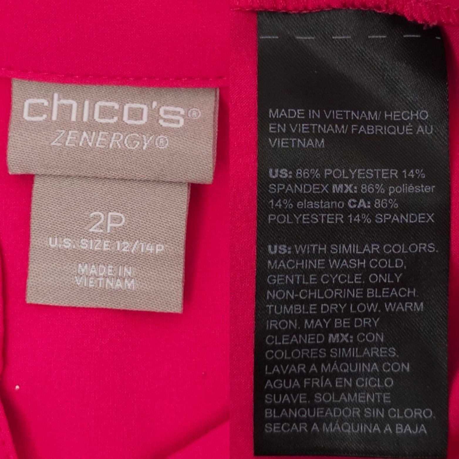 Chicos Chicos Zenergy Neema Button Front Shirt Womens 2P US 12/14 P Size XL / US 12-14 / IT 48-50 - 8 Thumbnail