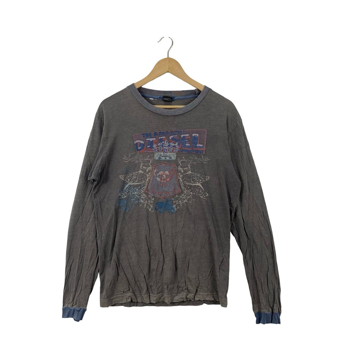 Diesel Vintage Diesel Long Sleeve T-Shirt Crown Crest Graphic Size US M / EU 48-50 / 2 - 3 Thumbnail