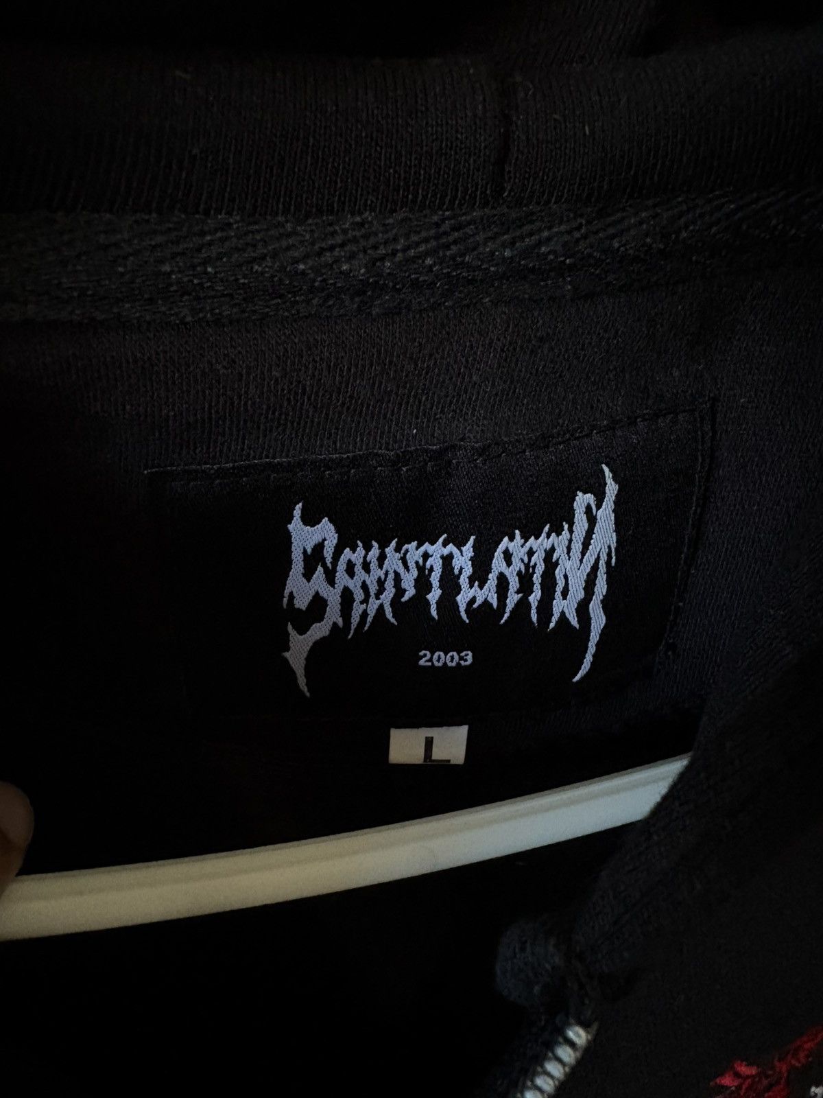 Other Gothic Style Embroidered Zip-Up Hoodie Size US L / EU 52-54 / 3 - 4 Thumbnail