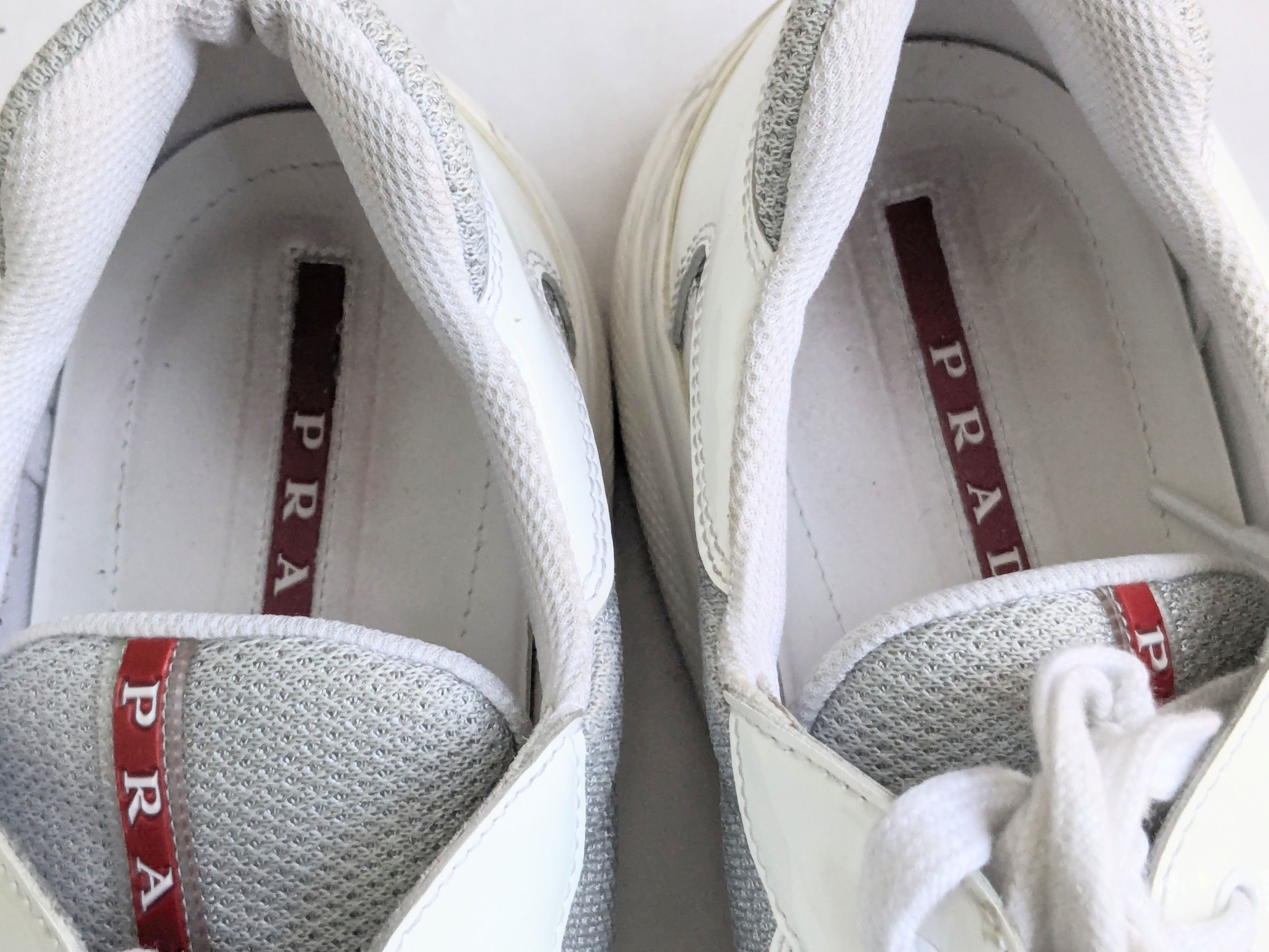 Prada Prada America's Cup Sneakers White Patent Leather 12 Low Size US 12 / EU 45 - 4 Thumbnail