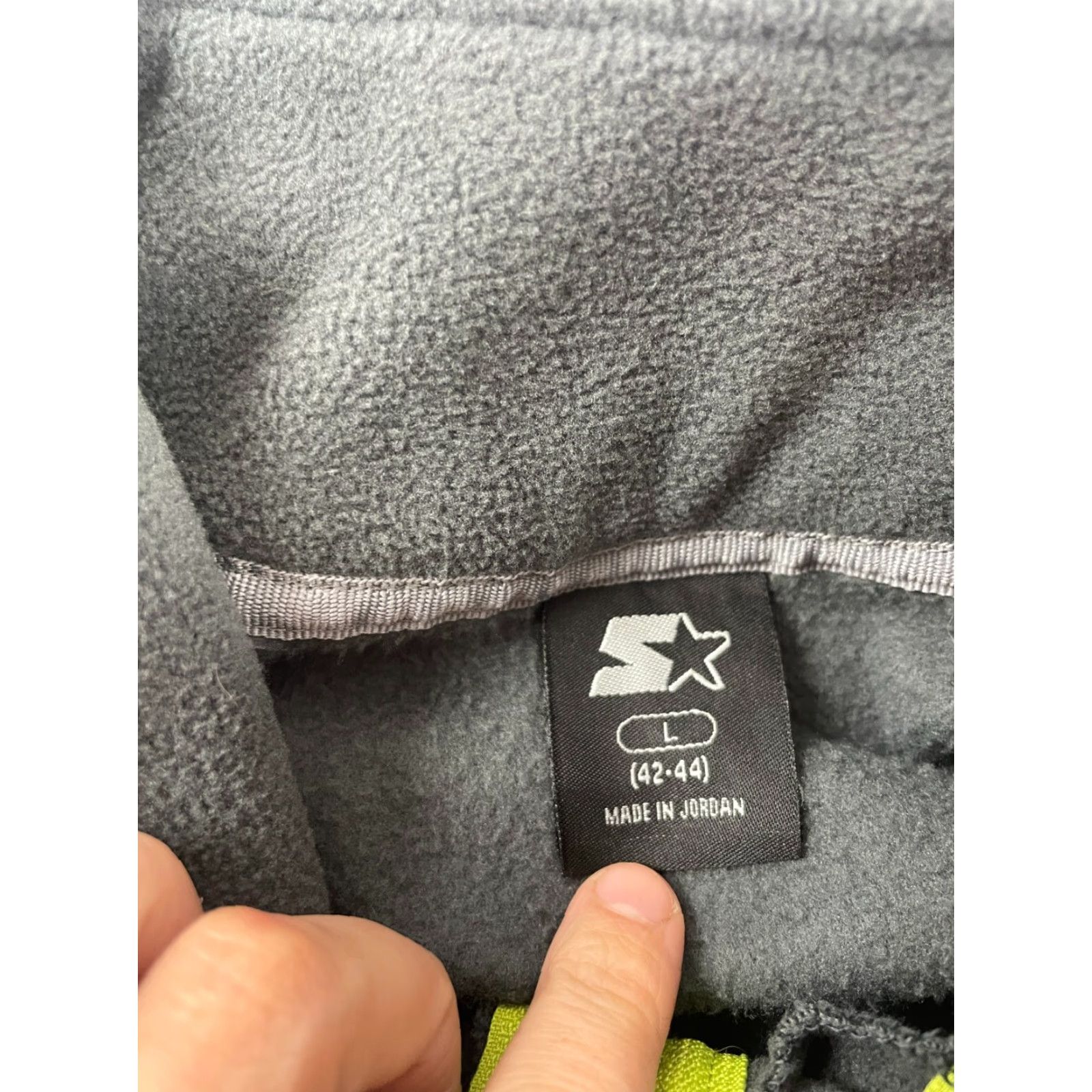 Starter Starter Jacket Men's Large Gray Pullover 1/4 Zip Mock Neck Fleece Sweater Size US L / EU 52-54 / 3 - 7 Thumbnail