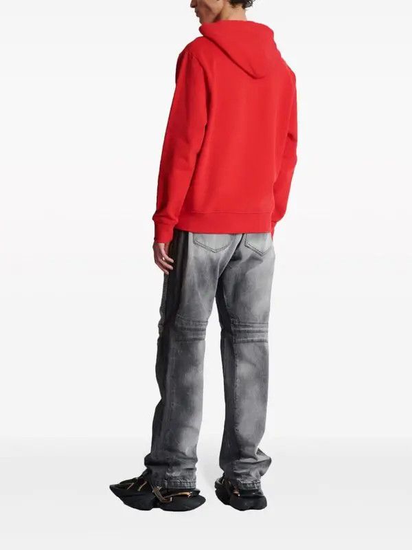 Balmain o1s1wg110925 Racing Hoodie in Red Size US L / EU 52-54 / 3 - 4 Thumbnail