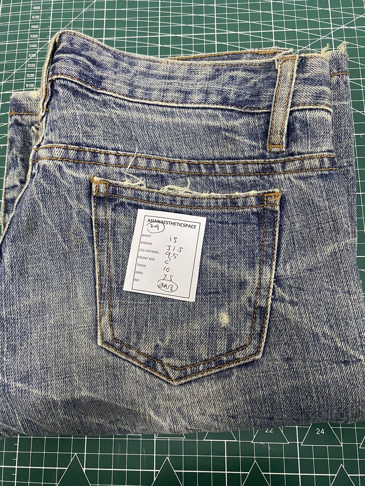 Hysteric Glamour Flare Daily Topics Japan Whisker Clawn Marks Honeycomb Size US 29 - 12 Thumbnail