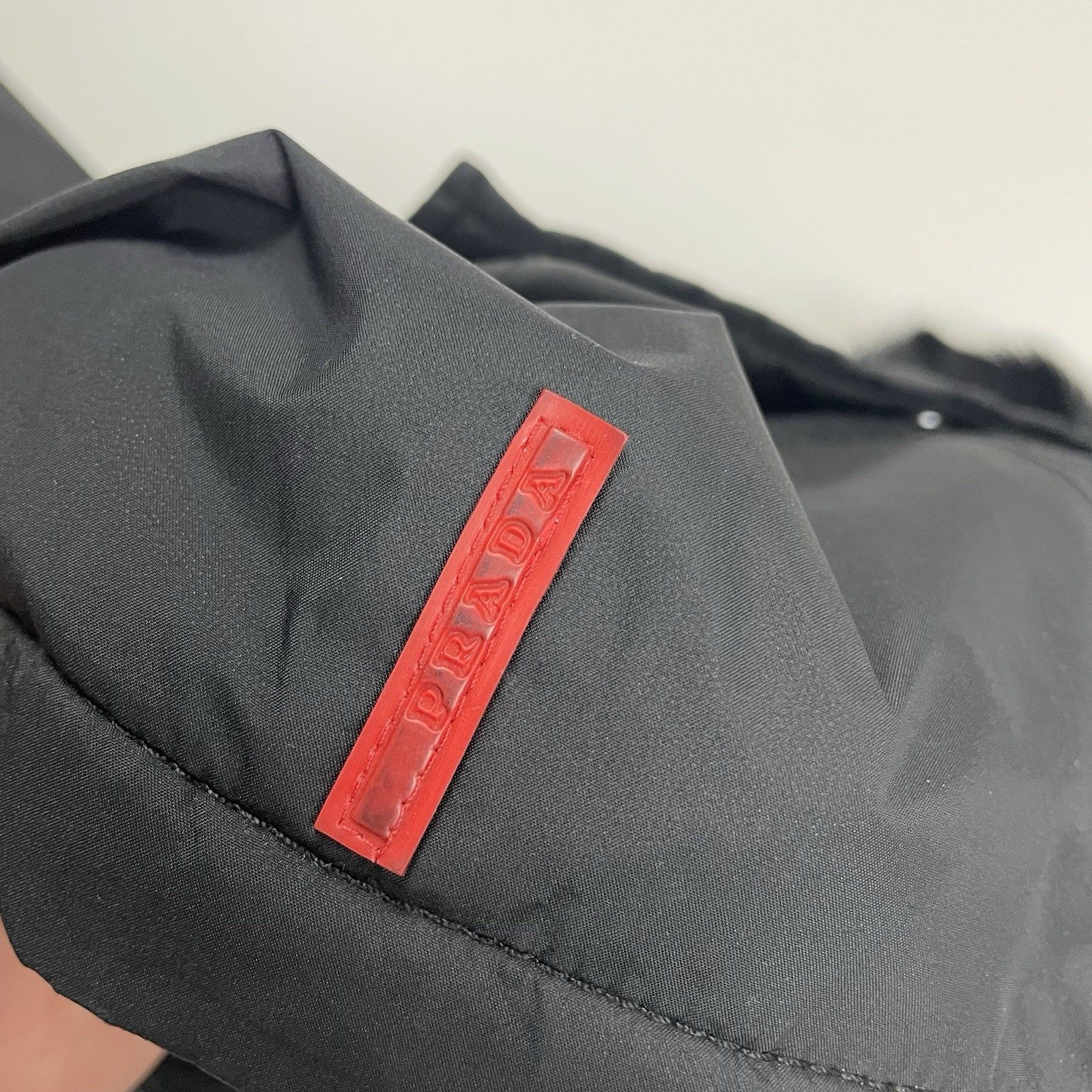 Prada Prada Goretex Jacket Fur Trim Belted Coat Black Goat Fur Size L / US 10 / IT 46 - 17 Thumbnail