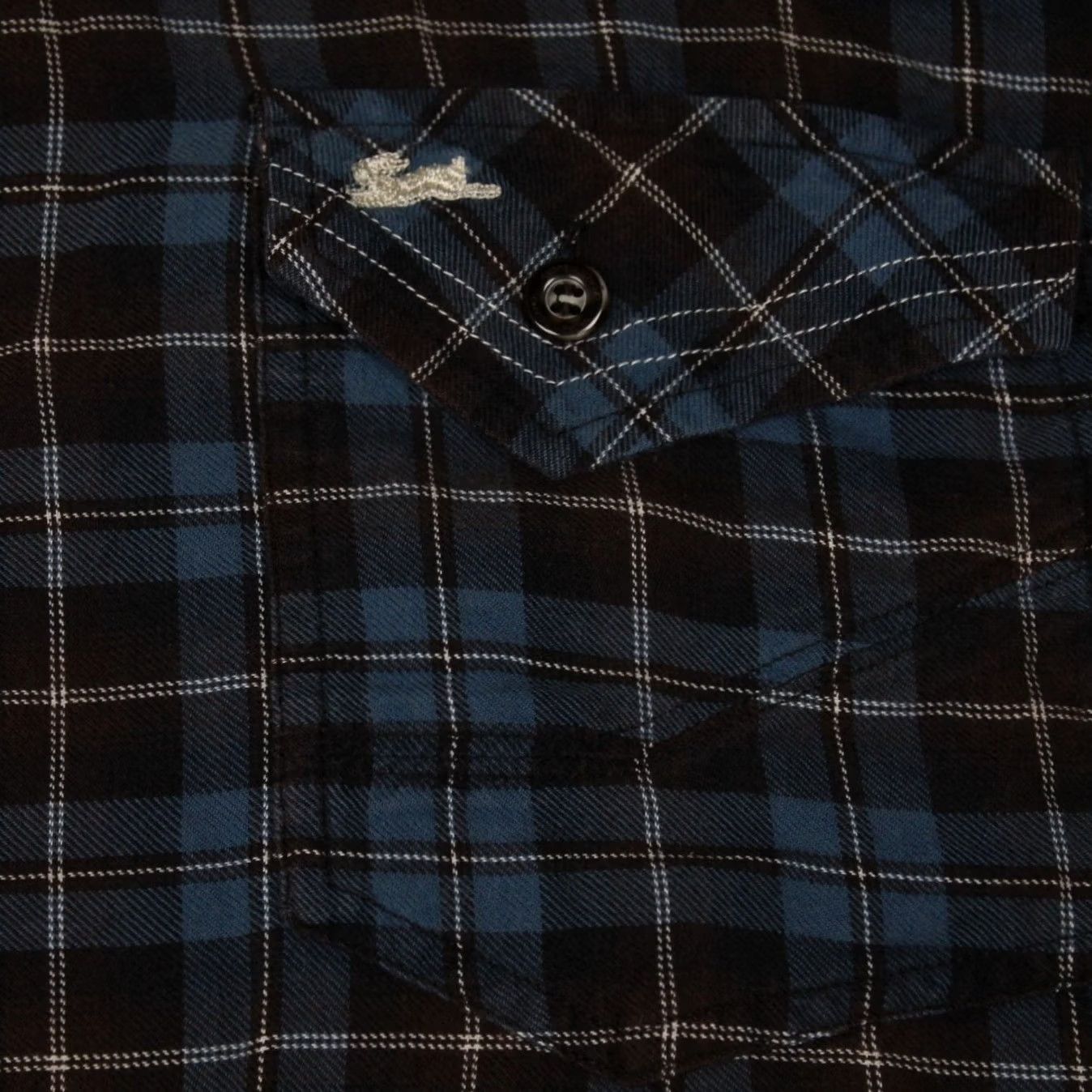 Vintage A. Tiziano Shirt Mens 3XL XXXL Blue/Brown Plaid Cotton Long Sleeve Button Up Shirt Size US XXL / EU 58 / 5 - 6 Thumbnail