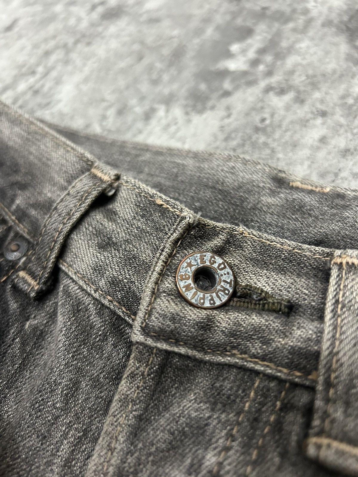 Japanese Brand Ego Tripping Japan Distressed Denim Pants Size US 30 / EU 46 - 14 Thumbnail