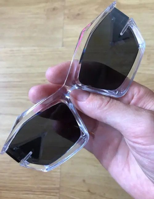 Other Batman Style Silvery Black Sunglasses Size ONE SIZE - 4 Thumbnail