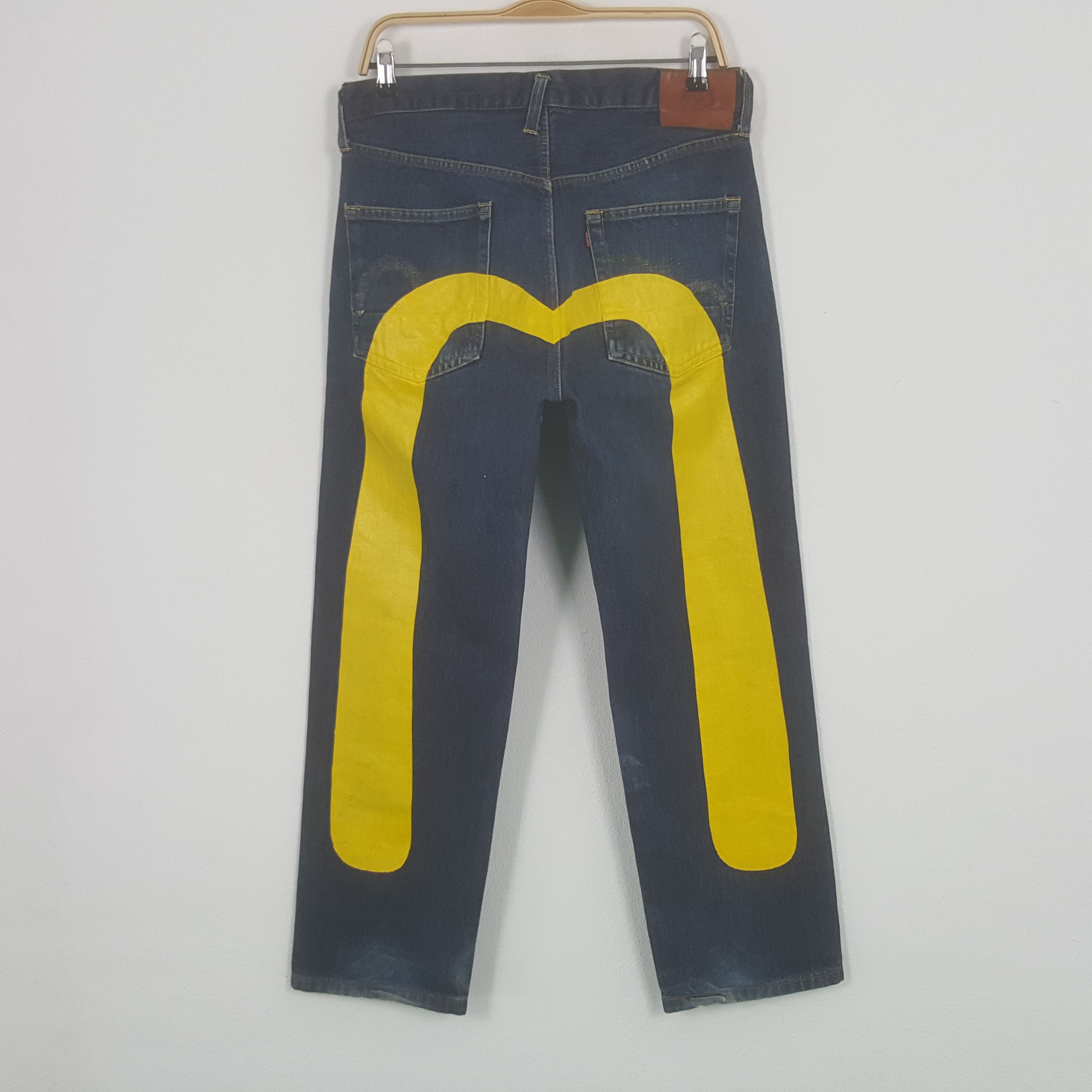 Vintage Evisu Japan Custom Daicock Art Denim Jeans