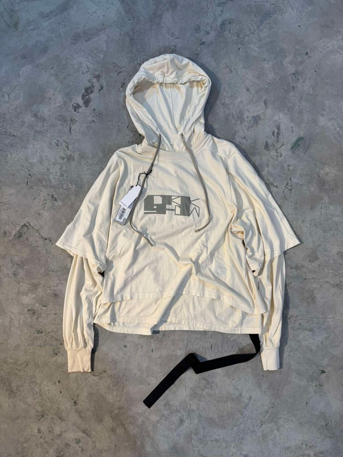 Rick Owens Drkshdw Rick Owens Drkshdw Layered Hoodie Size US M / EU 48-50 / 2 - 1 Thumbnail