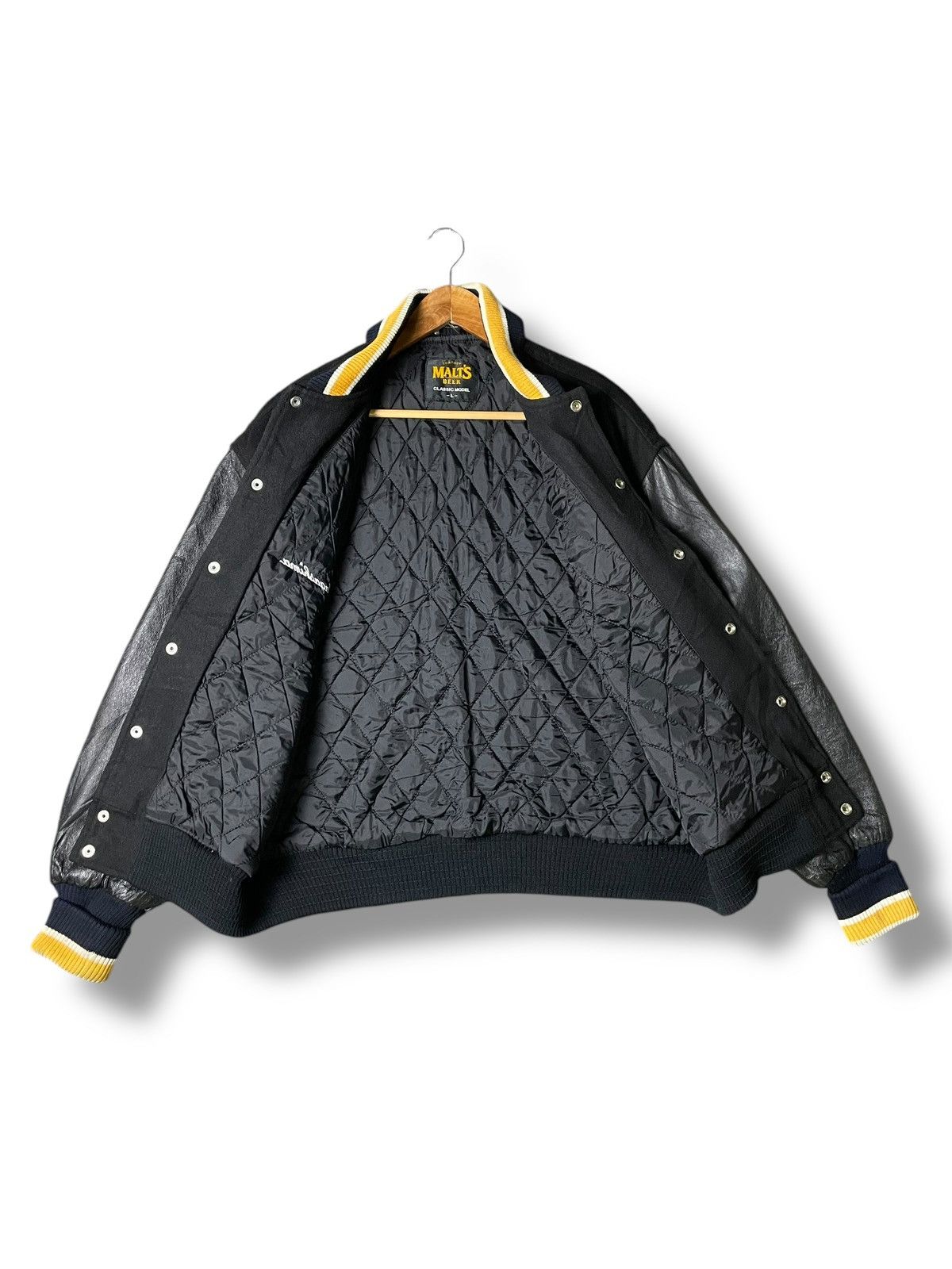 Japanese Brand Suntory Malt Beer Collage Embroidery Varsity Jacket (55) Size US L / EU 52-54 / 3 - 3 Thumbnail