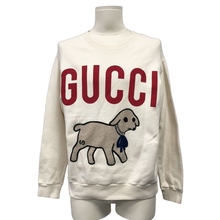 Gucci Gucci Lamb Embroidered Sweatshirt Size S Size US S / EU 44-46 / 1 - 1 Thumbnail