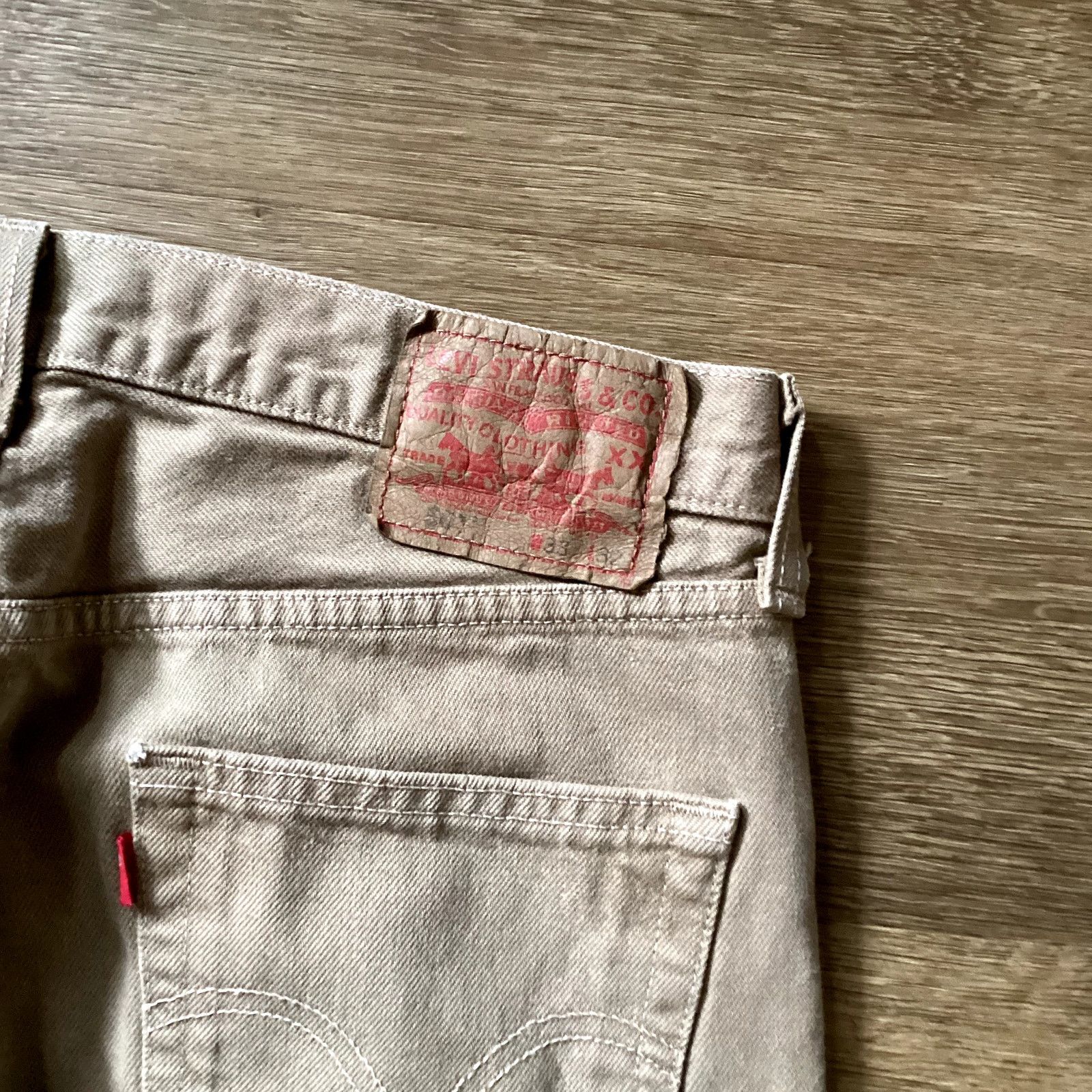 Levi's Levi 501 Tan Denim jeans Size US 33 - 3 Thumbnail