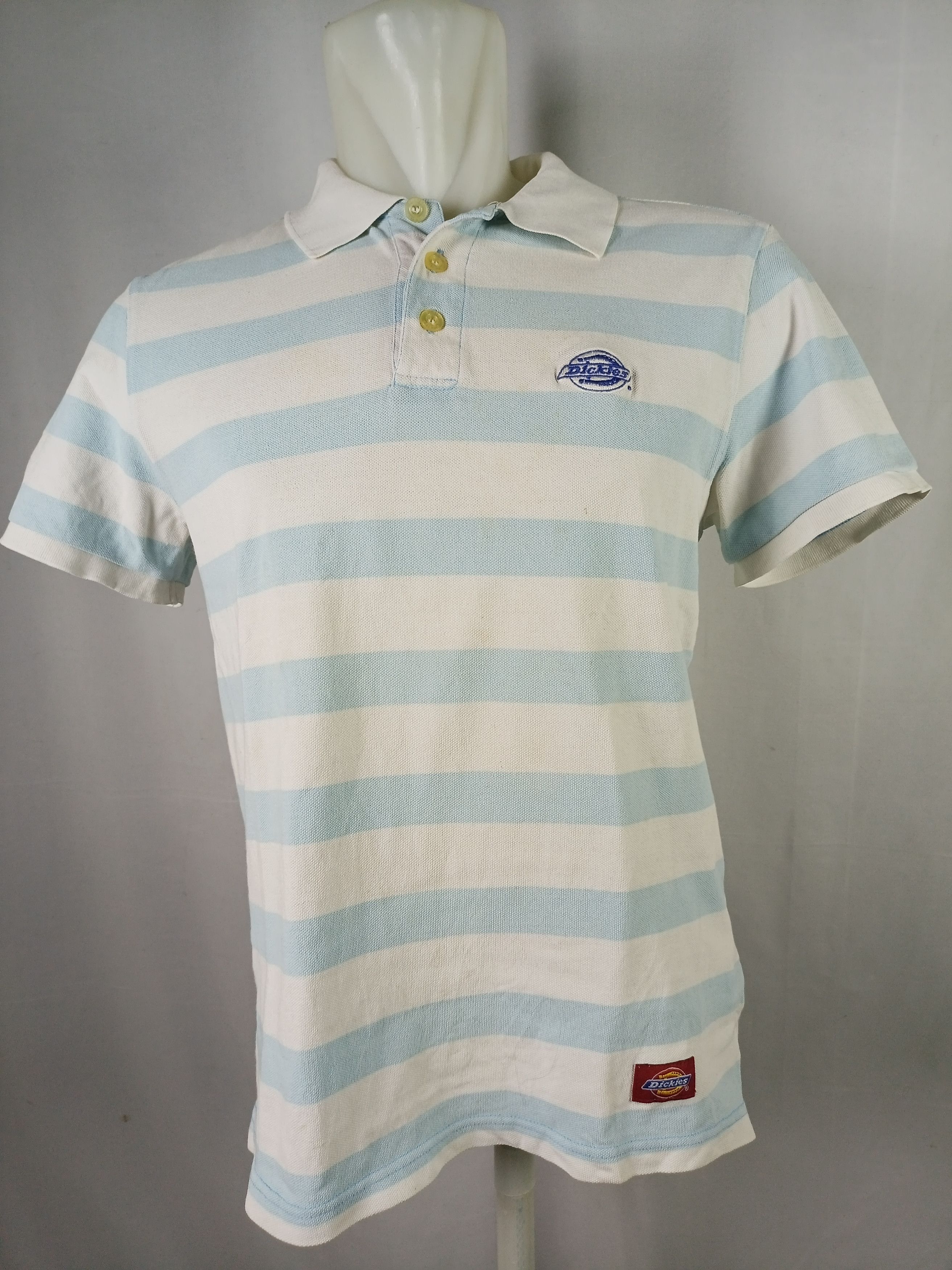 Dickies × Vintage Dickies Striped Embroidery Logo polo t-shirt Size US M / EU 48-50 / 2 - 12 Thumbnail