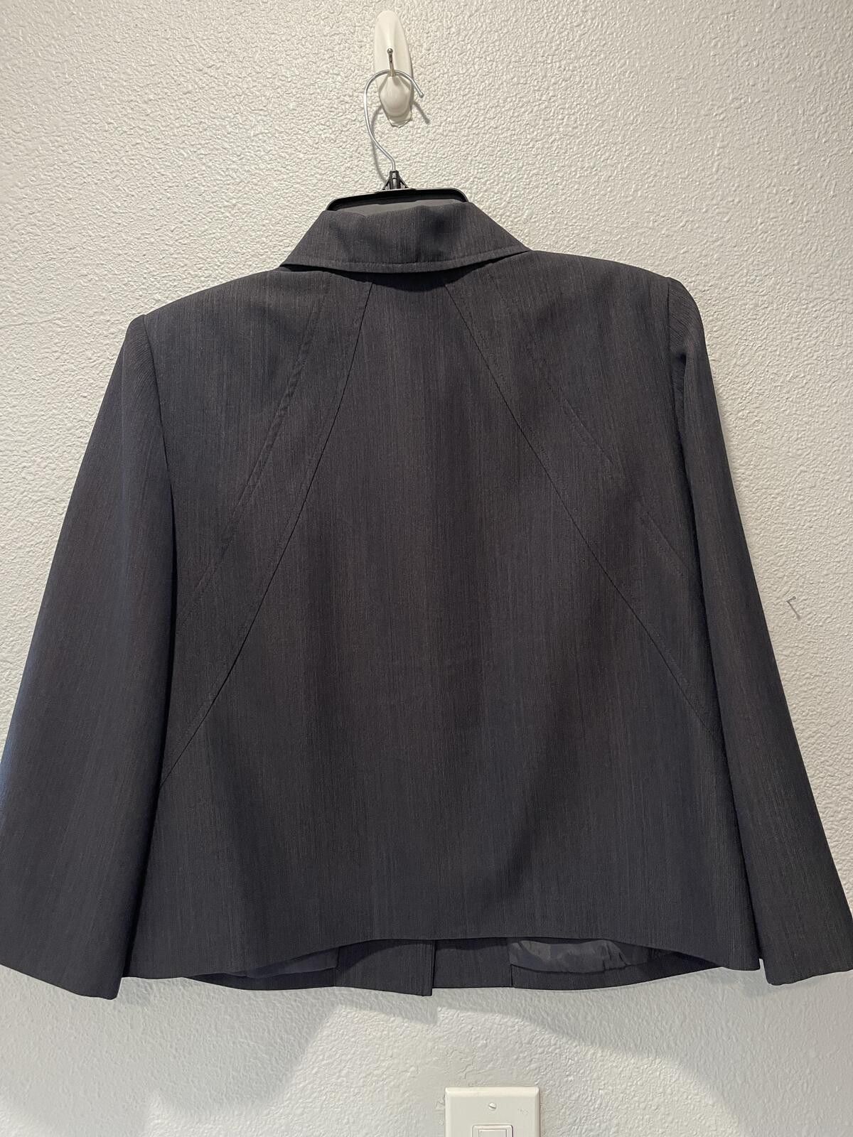 Other Giorgio Sant'Angelo Women's Dark Gray Button-Up Blazer Size Size L / US 10 / IT 46 - 3 Thumbnail