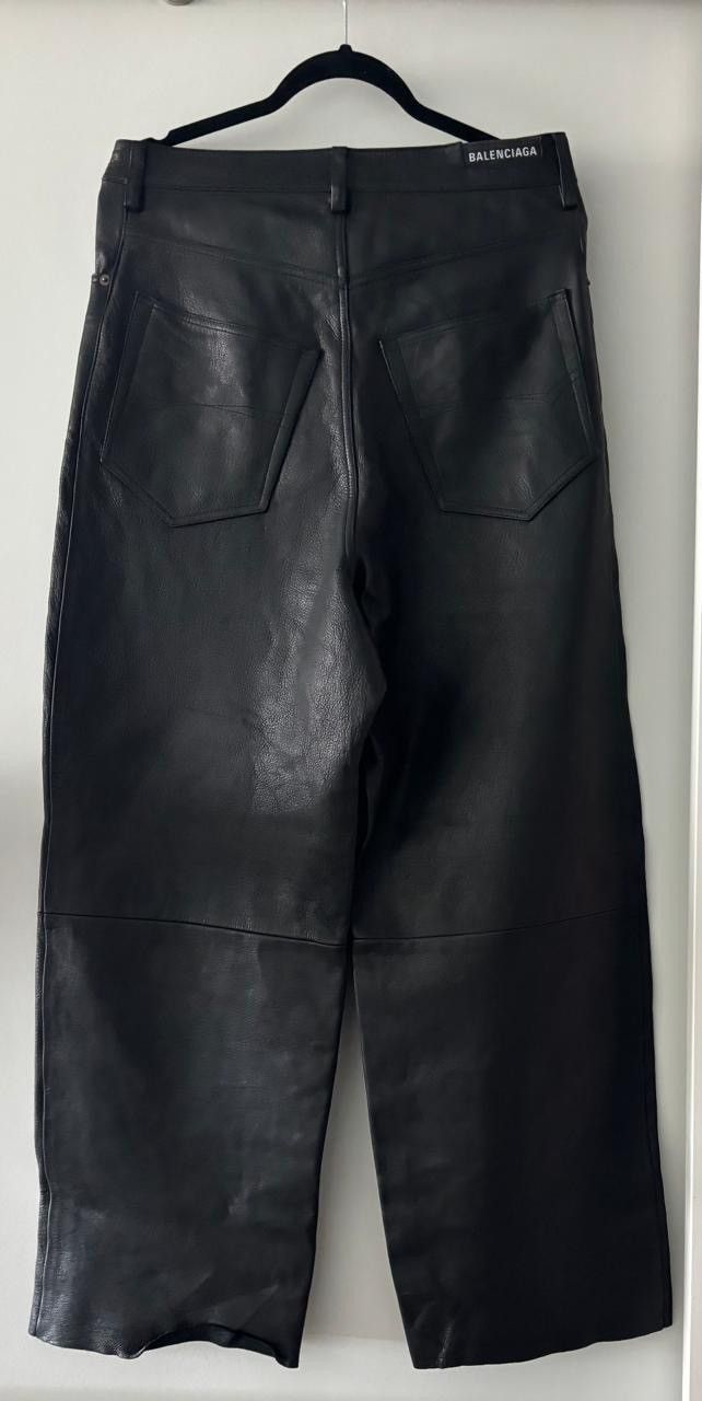 Balenciaga Balenciaga Baggy Leather Pants Size US 30 / EU 46 - 3 Thumbnail