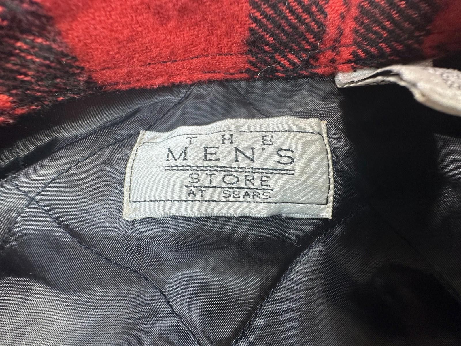 Sears Sears Vintage Plaid Flannel Lined Coat Red Mens Large Size US L / EU 52-54 / 3 - 9 Thumbnail