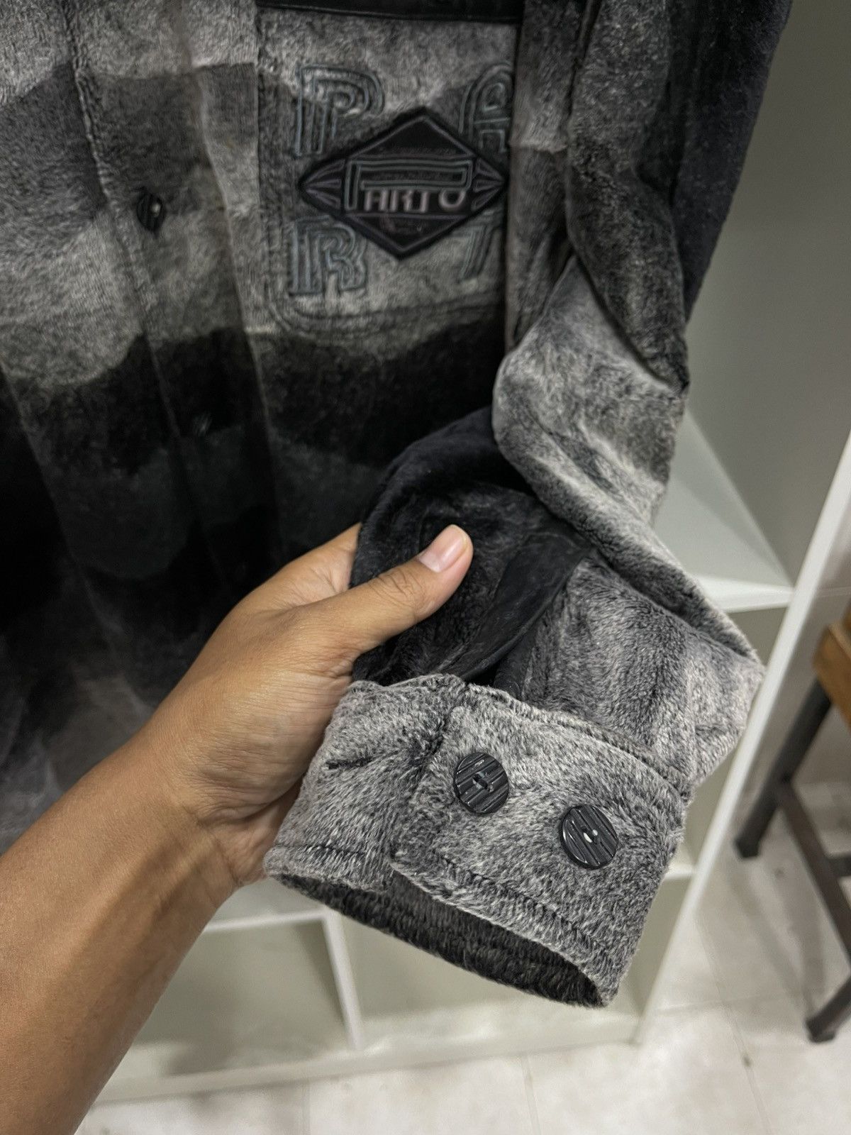 Japanese Brand Parto Fleece Button Up Size US L / EU 52-54 / 3 - 4 Thumbnail