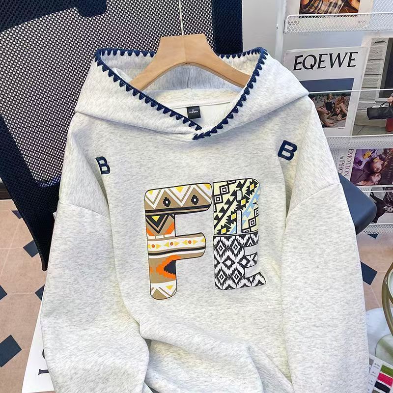 Vintage White Graphic Oversized Hoodie Size US M / EU 48-50 / 2 - 2 Thumbnail