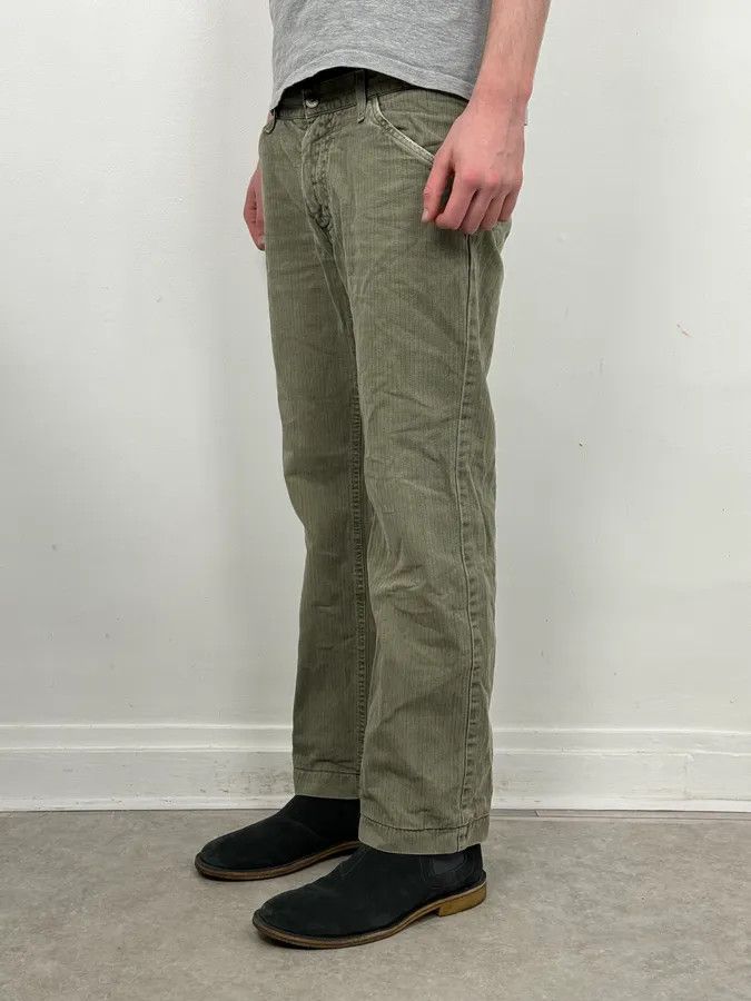 Dolce & Gabbana 2000s Dolce & Gabbana Khaki Green Straight Cozy Pants Size US 32 / EU 48 - 3 Thumbnail