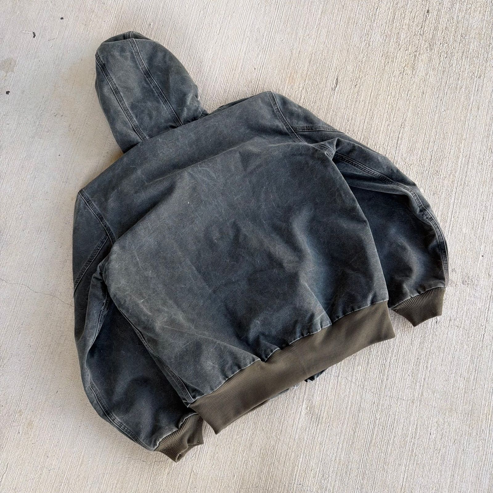 Carhartt × Vintage Carhartt J25 MOS green hooded work wear jacket Size US M / EU 48-50 / 2 - 6 Thumbnail