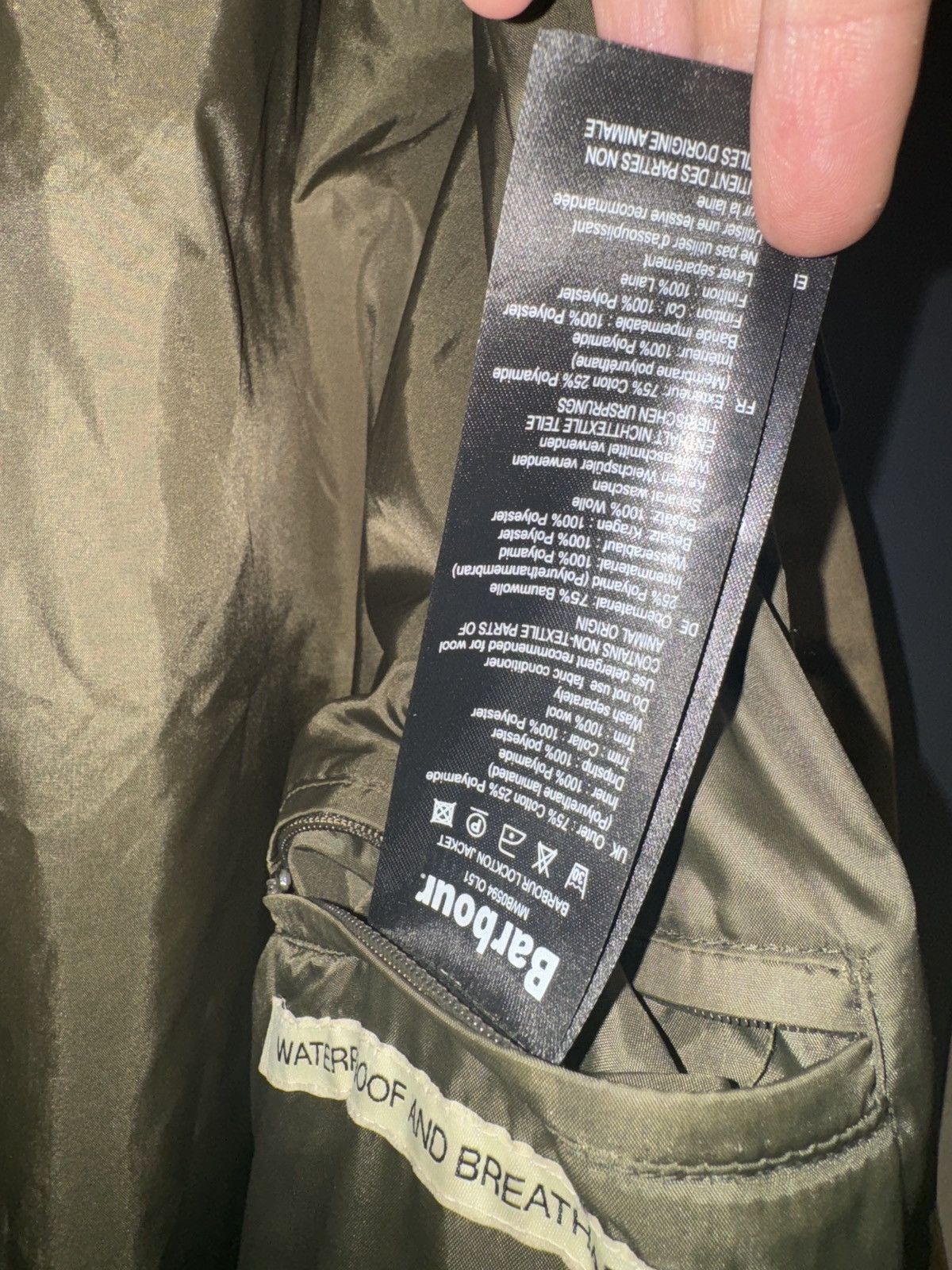 Barbour Barbour jacket khaki waterproof kurtka rare vintage coat Size US M / EU 48-50 / 2 - 9 Thumbnail
