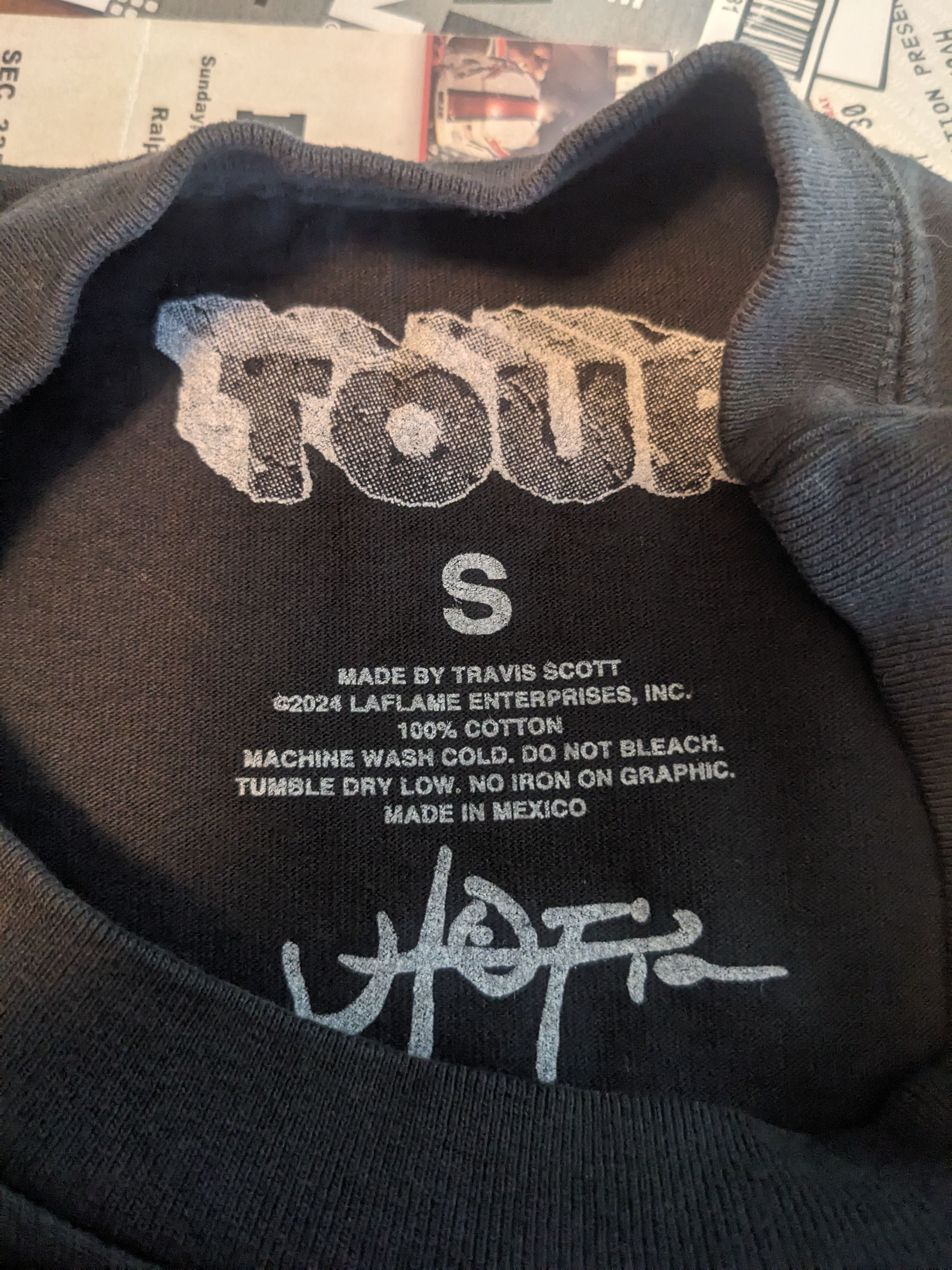Travis Scott Cactus Jack by Travis Scott Delresto Tee 'Black' Size US S / EU 44-46 / 1 - 6 Thumbnail