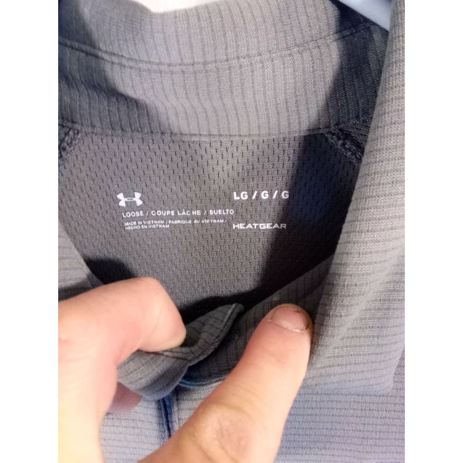 Under Armour Under Armour Shirt Polo Short Sleeve Gray Polyester Loose Fit HeatGear College Wrestling 2019 Men L Size US L / EU 52-54 / 3 - 4 Thumbnail