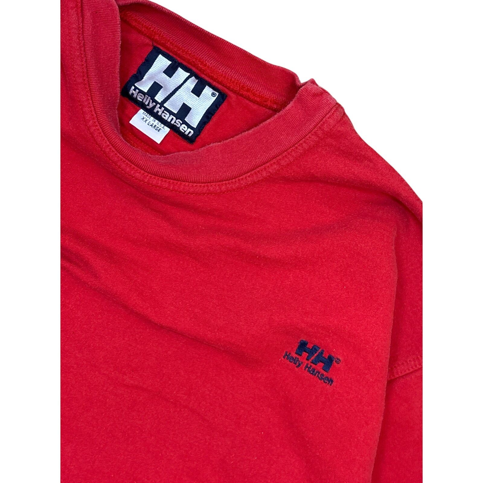 Helly Hansen Vintage 90s Helly Hansen Crewneck red embroidered XXL big Size US XXL / EU 58 / 5 - 2 Thumbnail
