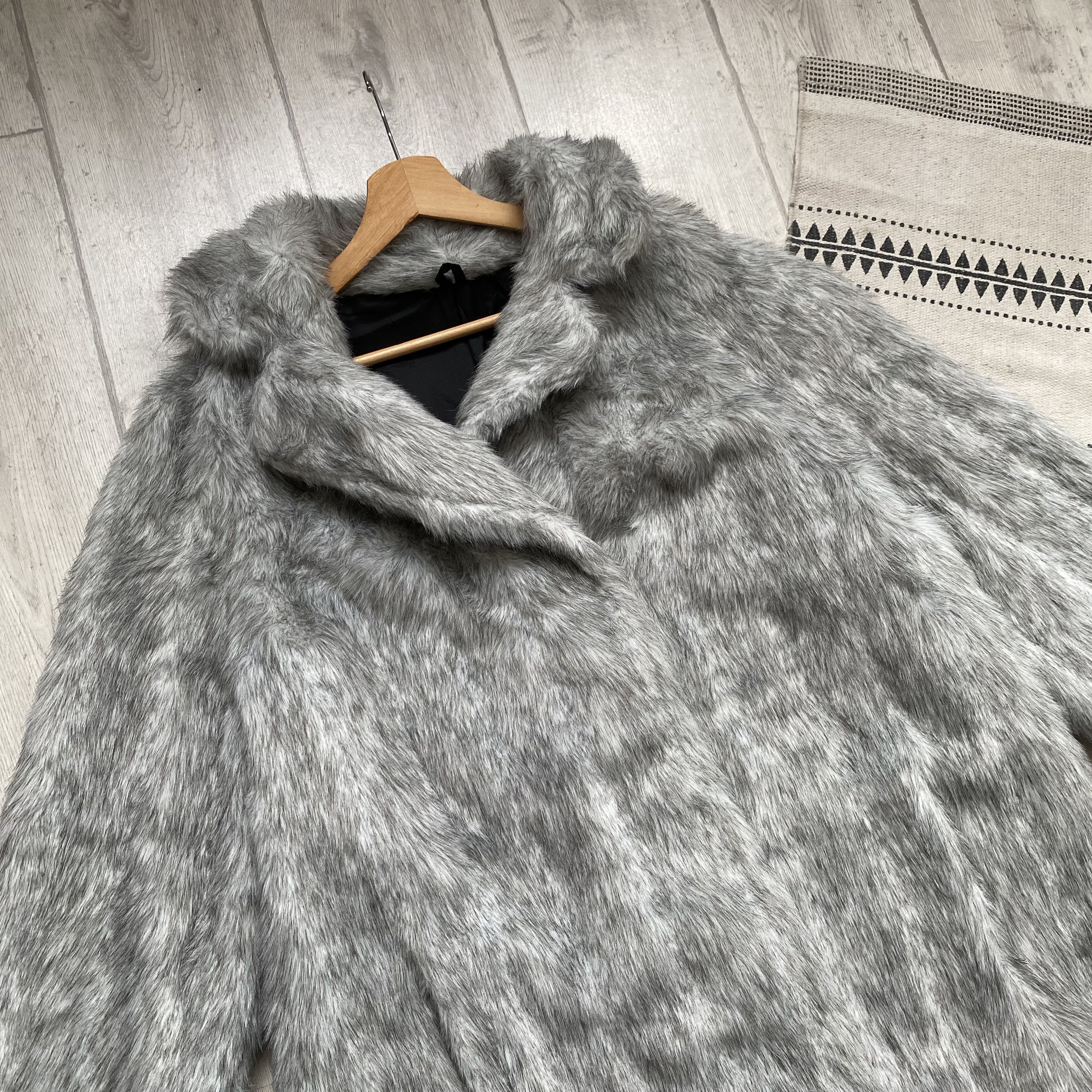 If Six Was Nine Y2K Japanese Vintage 90s Faux Fur Coat Maxi opium Size US L / EU 52-54 / 3 - 8 Thumbnail