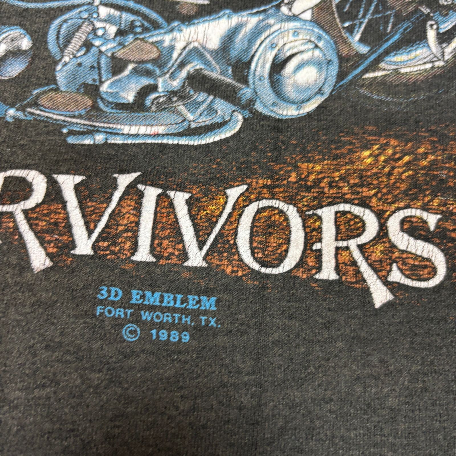 Harley Davidson Vintage 80s Harley Davidson 3D Emblem T Shirt XL Faded Size US XL / EU 56 / 4 - 3 Thumbnail