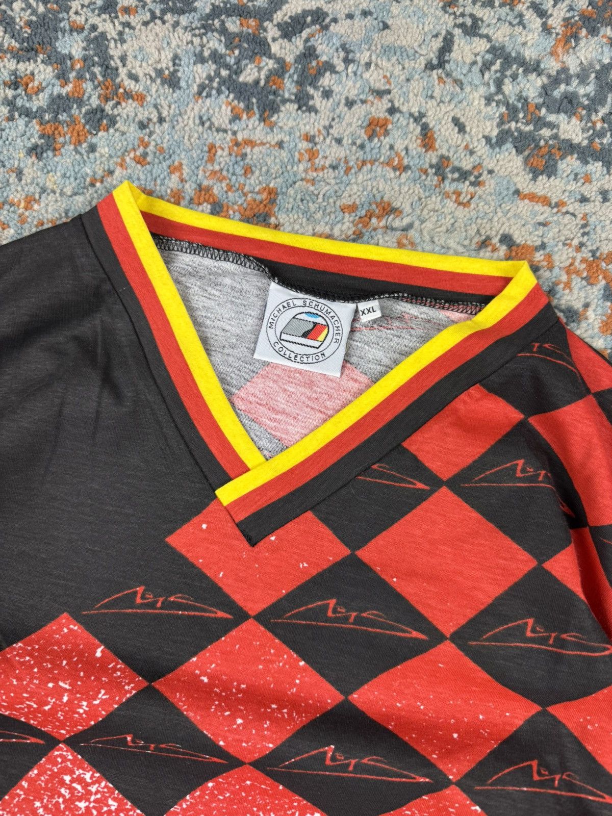 Vintage Vintage 1999 Michael Schumacher F1 crazy all over print tee Size US XXL / EU 58 / 5 - 9 Thumbnail