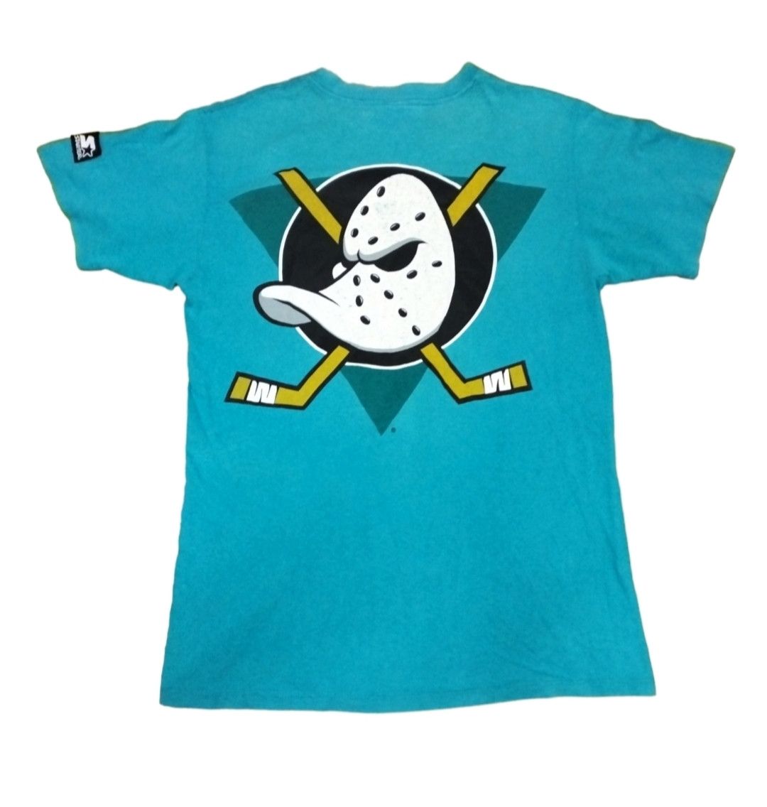 NHL × Starter Vintage Mighty Ducks Anaheim MHL Shirt Size US S / EU 44-46 / 1 - 1 Thumbnail