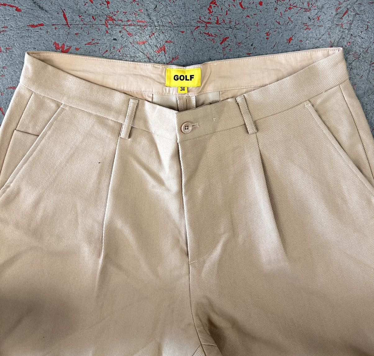 Golf Wang Golf Wang Grand Logo Pleated Front Trouser Size 34 Size US 34 / EU 50 - 7 Thumbnail