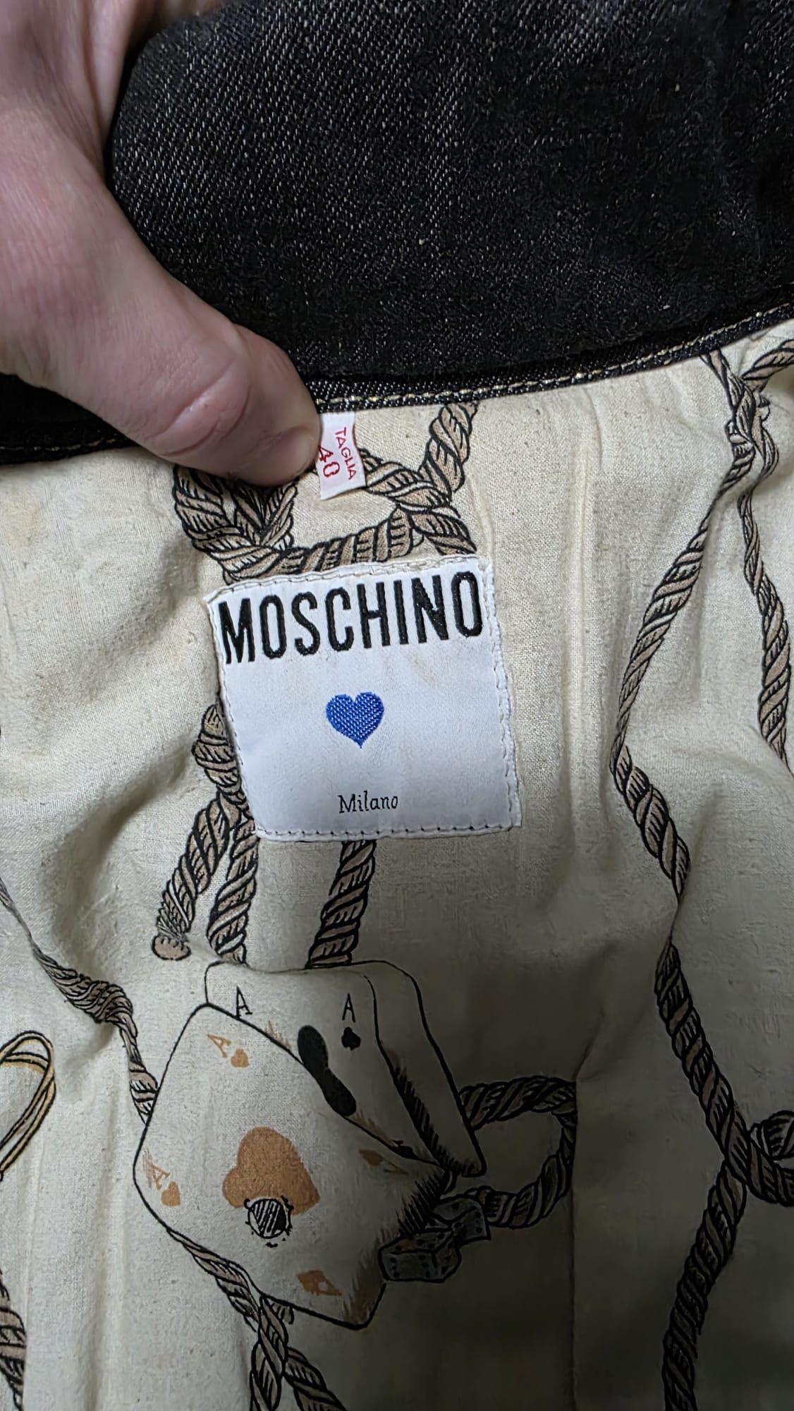 Moschino Vintage Moschino Denim Puffer Jacket – 1990s Size S / US 4 / IT 40 - 7 Thumbnail
