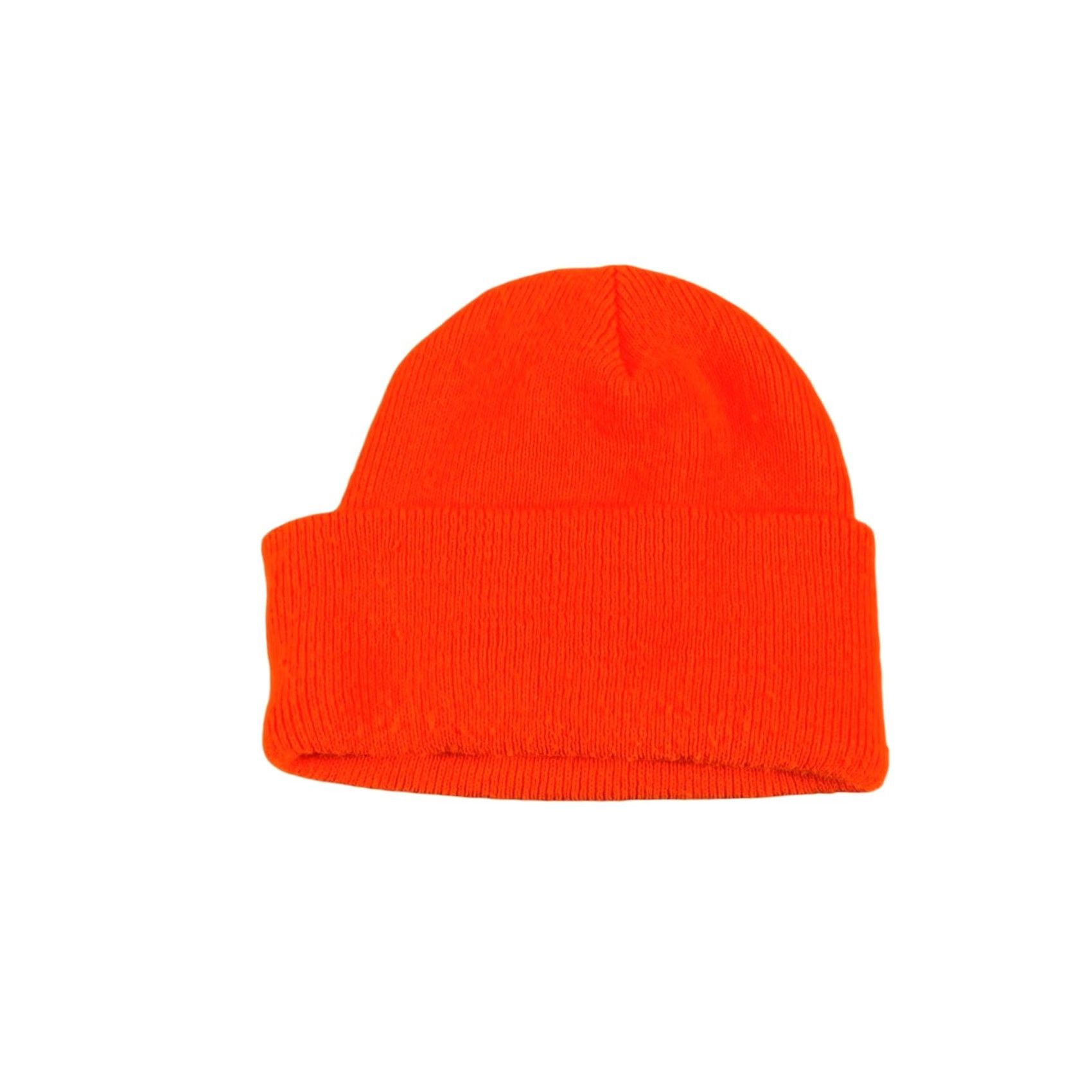 Carhartt Carhartt Beanie A18 Acrylic Knit Blaze Orange Neon Safety OS Mens Unisex Adults Knit Hat Cap Winter Fall Solid Stretch Size 44L - 2 Thumbnail