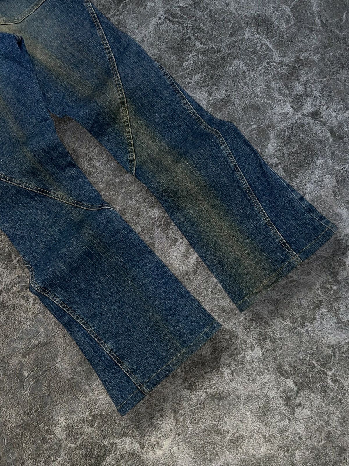 Tornado Mart Vintage Japan Designer 90’s Ritsuko Shirahama Flared Denim Size US 28 / EU 44 - 7 Thumbnail